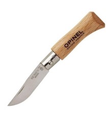 Нож Opinel №2, нержавеющая сталь, рукоять из бука, 001070