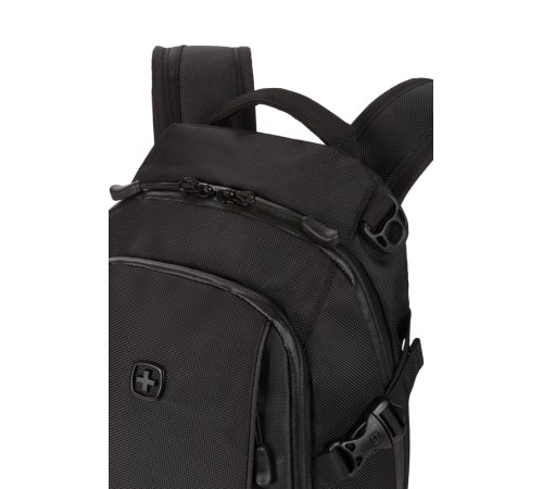 Рюкзак SWISSGEAR, чёрный, полиэстер 1680D, 24 х 15,5 х 46 см, 15,5 л