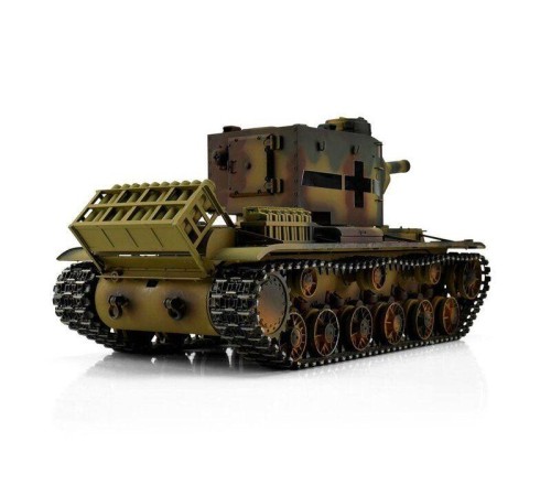 Радиоуправляемый танк Torro KV-2 1/16 откат ствола (для ИК боя), камуфляж V3.0 2.4G RTR