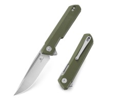 Нож Bestechman Dundee сталь D2, рукоять G10 зеленая