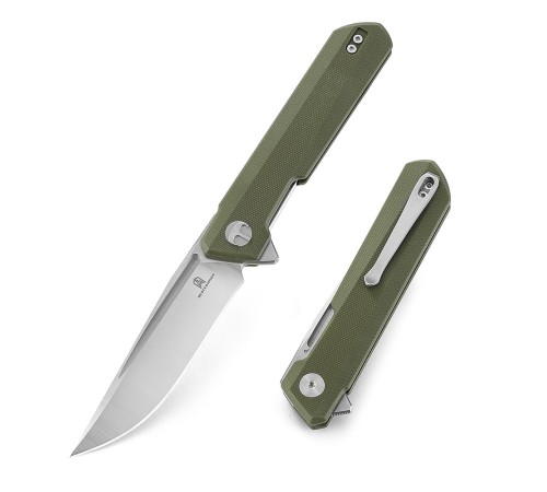 Нож Bestechman Dundee сталь D2, рукоять G10 зеленая