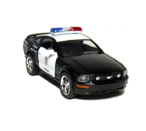 Машина Kinsmart 1:38 FORD Mustang GT Police инерция (1/12шт.) б/к