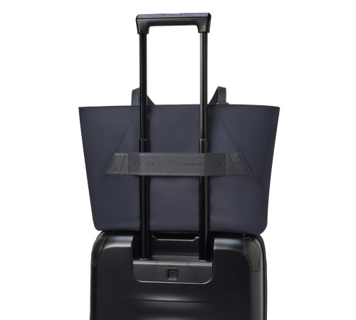 Сумка VICTORINOX Victoria Signature Tote, синяя, нейлон/кожа, 51x15x30 см, 19 л