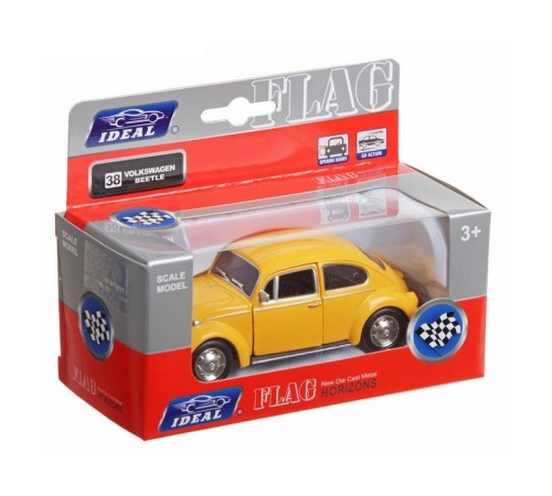 Машина Ideal 1:30-39 Volkswagen Beetle (блест. метал. фиолет.)