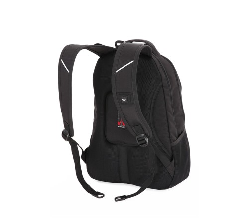 Рюкзак WENGER, 15”, чёрный/красный, полиэстер, 35х20х47 см, 33 л