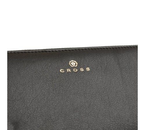 Кошелёк Cross Monaco Black, кожа наппа, гладкая, цвет чёрный, 19,5 x 10,2 x 2 см
