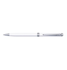 Ручка шариковая Pierre Cardin SLIM. Цвет - белый. Упаковка Е