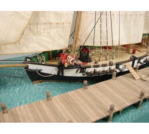 Сборная картонная модель Shipyard балтиморский клипер Berbice в верфи Quay-Portt 1780 г (№38), 1/96