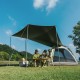 Палатка Naturehike Ango Automatic CNK2550WS010 трёхместная, большая, c навесом, бежевая с коричневым