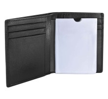 Визитница WENGER Alphubel, черный, кожа наппа, 8×1,5×10,5 см