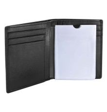Визитница WENGER Alphubel, черный, кожа наппа, 8×1,5×10,5 см