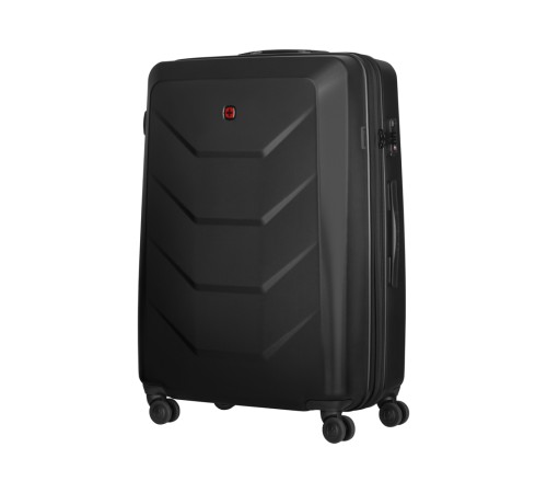 Чемодан WENGER Prymo, чёрный, большой, 52х76х30 см, 93 л, ABS+PC