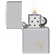 Зажигалка ZIPPO Spider Design с покрытием High Polish Chrome, латунь/сталь, серебристая, 38x13x57 мм