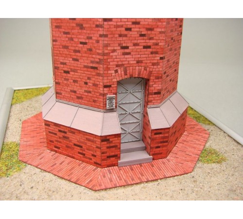 Сборная картонная модель Shipyard маяк Rotes Kliff Lighthouse (№60), 1/87