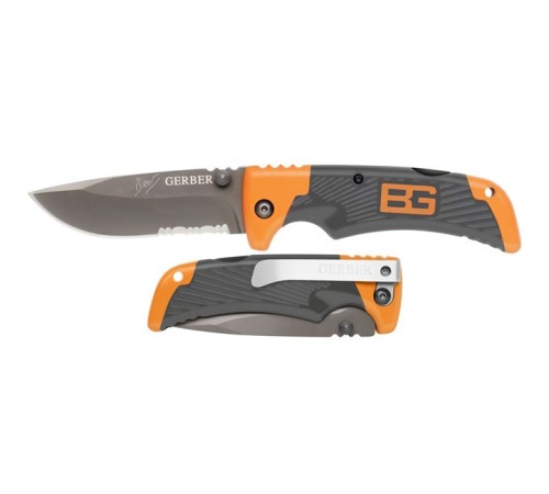 Нож Gerber Bear Grylls Scout, серрейторное, блистер, (1013958), 31-000754