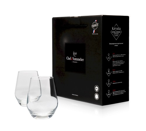 Бокалы для воды и коктейлей Chef&Sommelier Lima 380 мл. / 2 шт. в п/у.