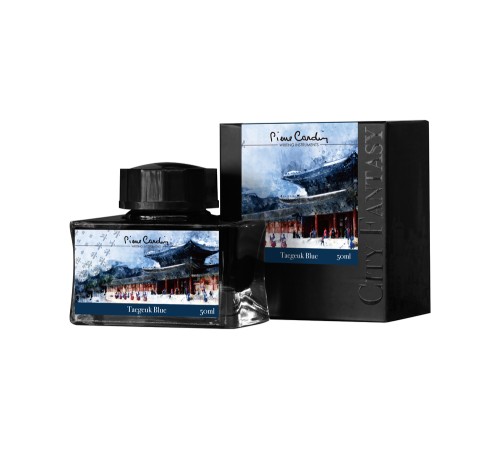 Флакон чернил Pierre Cardin 50мл, серия CITY FANTASY цвет Taegeuk Blue (Синий Баланс)