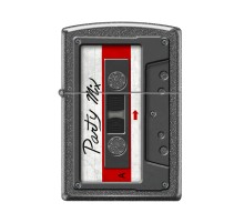 Зажигалка ZIPPO Кассета с покрытием Iron Stone™, латунь/сталь, серая, матовая, 38x13x57 мм