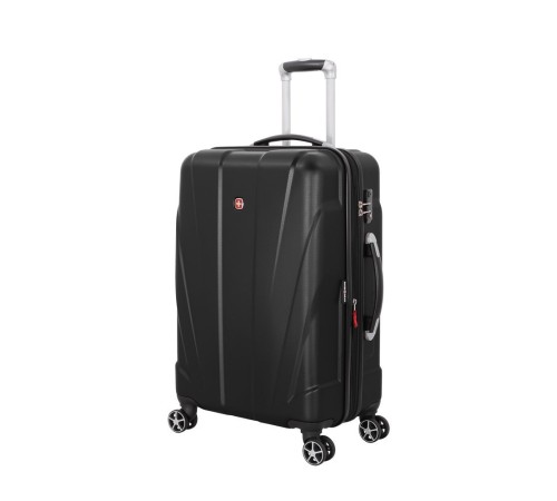 Чемодан SWISSGEAR ADAMS, черный, АБС-пластик, 46 x 27 x 67 см, 64 л
