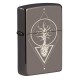 Зажигалка ZIPPO Heart of Tree с покрытием Black Ice®, латунь/сталь, чёрная, глянцевая, 38x13x57 мм