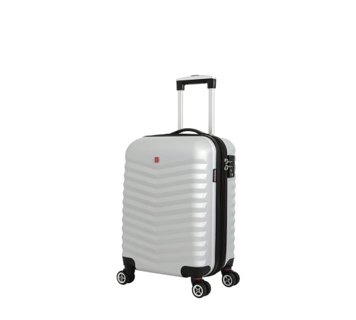 Чемодан SWISSGEAR FRIBOURG, серебристый, АБС-пластик, 37x23x54см, 35 л
