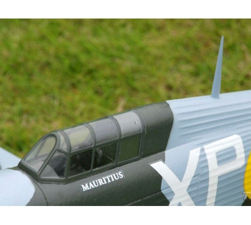 Радиоуправляемый самолет Top RC Hurricane зеленый 750мм 2.4G 4-ch LiPo RTF