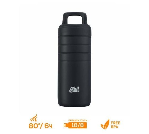 Термокружка Esbit MAJORIS WM450TL-DG, из нержавеющей стали, черная, 0.45 л