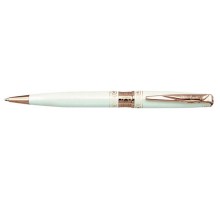 Ручка шариковая Pierre Cardin SECRET. Цвет - белый с орнаментом. Упаковка L.