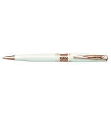 Ручка шариковая Pierre Cardin SECRET. Цвет - белый с орнаментом. Упаковка L.