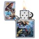 Зажигалка ZIPPO Anne Stokes с покрытием Street Chrome™, латунь/сталь, серебристая, 38x13x57 мм