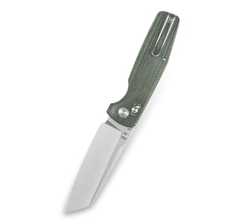 Нож Bestech Slasher сталь D2, рукоять Микарта зеленая