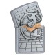 Зажигалка ZIPPO Classic с покрытием Street Chrome™, латунь/сталь, серебристая, матовая, 38x13x57 мм
