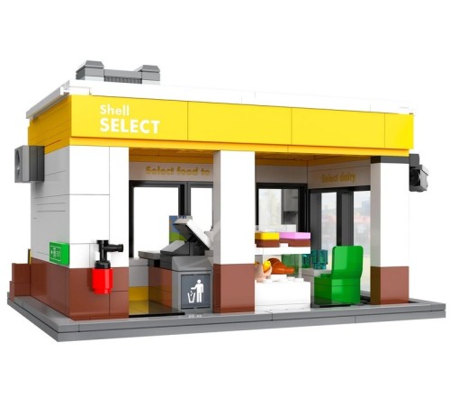 Конструктор CaDA минимаркет Shell Select (303 детали)