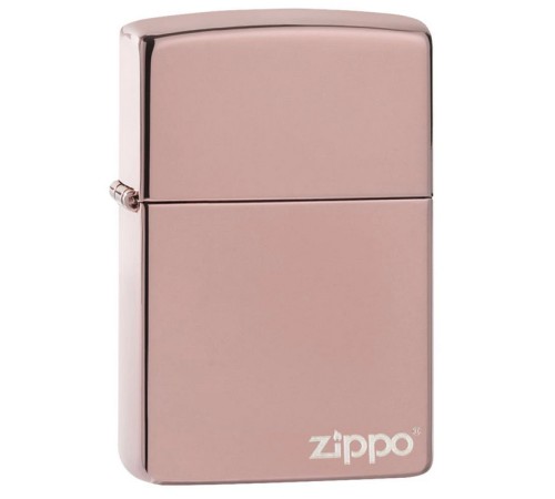 Зажигалка ZIPPO Classic с покрытием High Polish Rose Gold, латунь/сталь, розовое золото, 38x13x57 мм