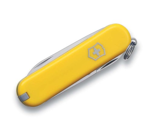 Нож-брелок VICTORINOX Classic SD, 58 мм, 7 функций, жёлтый