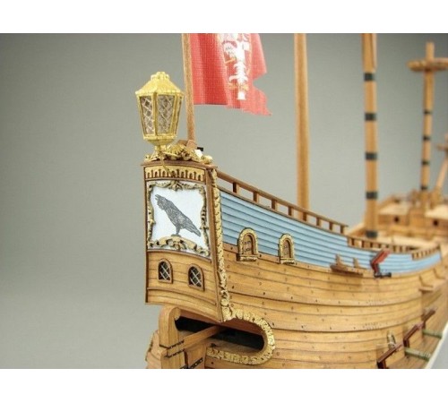 Сборная картонная модель Shipyard флейт Schwarzer Rabe (№39), 1/96