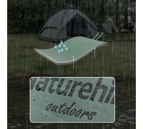 Палатка Naturehike автоматическая NH21ZP008, трехместная, серо-зеленая, 6927595777442