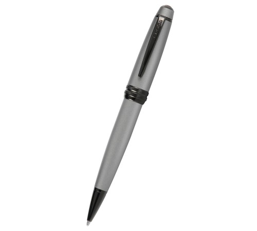 Шариковая ручка Cross Bailey Matte Grey Lacquer. Цвет - серый.