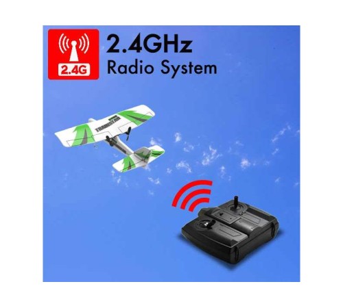 Радиоуправляемый самолет Volantex RC Trainstar Micro 200мм 2.4G 2ch LiPo RTF with Gyro