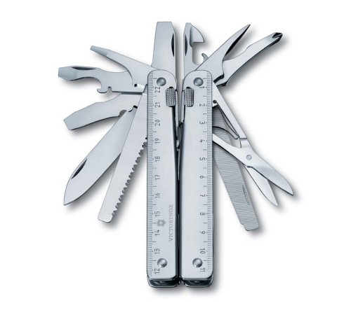 Мультитул VICTORINOX SwissTool X, 115 мм, 26 функций, в кожаным чехле
