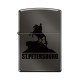 Зажигалка ZIPPO Медный всадник, с покрытием Black Ice®, латунь/сталь, чёрная, глянцевая, 38x13x57 мм