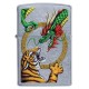 Зажигалка ZIPPO Dragon Design с покрытием Street Chrome™, латунь/сталь, серебристая, 38x13x57 мм