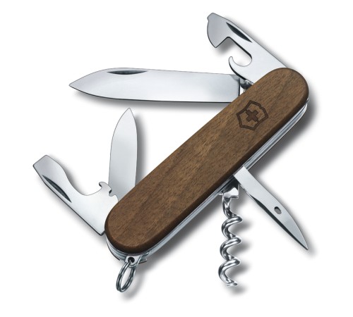 Нож перочинный VICTORINOX Spartan Wood, 91 мм, 10 функций, рукоять из орехового дерева