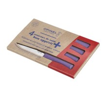 Набор столовых ножей Opinel, полимерная ручка, нерж, сталь, кор. пурпурный. 002199