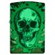 Зажигалка ZIPPO Skull Design с покрытием Glow In The Dark Green,латунь/сталь,разноцветная38x13x57 мм