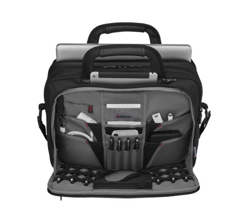 Портфель WENGER для ноутбука 14-16'', черный, баллистический нейлон, 41 x 20 x 29 см, 18 л