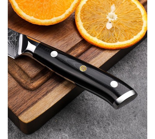 Нож унив. из дамасской стали Keemake 5 Inch Utility Knife, черный