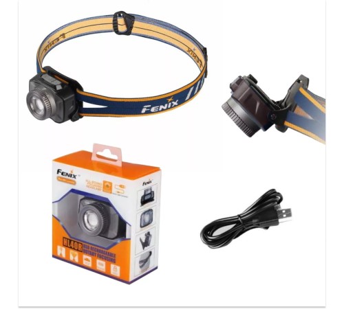 Налобный фонарь Fenix HL40R Cree XP-LHIV2 LED серый, HL40RGY