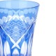 Стакан TAJIMA GLASS Хризантема и веер 240 мл, голубой