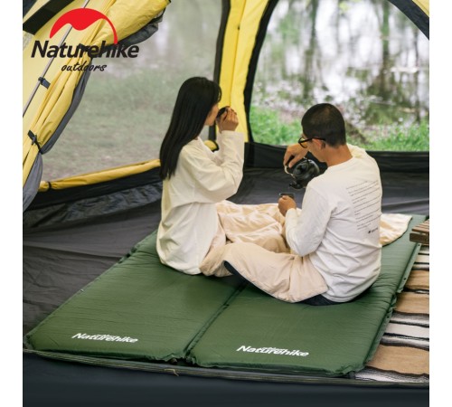 Коврик самонадувной туристический Naturehike D03 Army Green, 6927595773680
